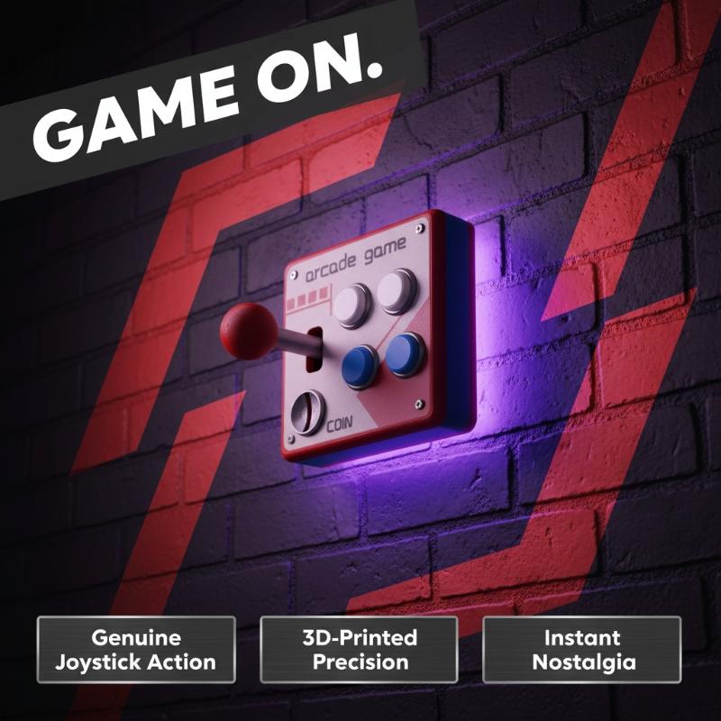 Gaming Console Buttons - Ретро-кнопка для аркадных игр, креативный настенный